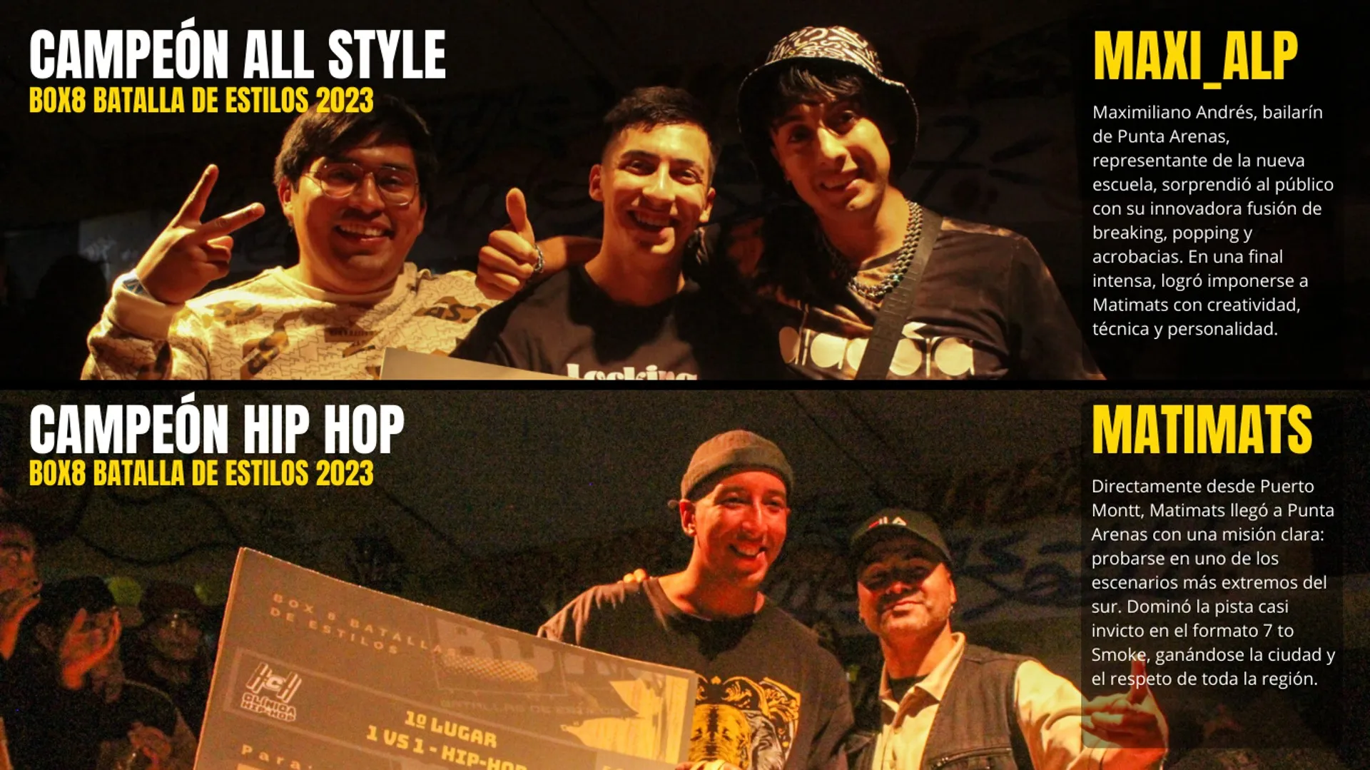 Maxi_Alp y Matimats - Campeones All Style y Hip Hop BOX8 2023
